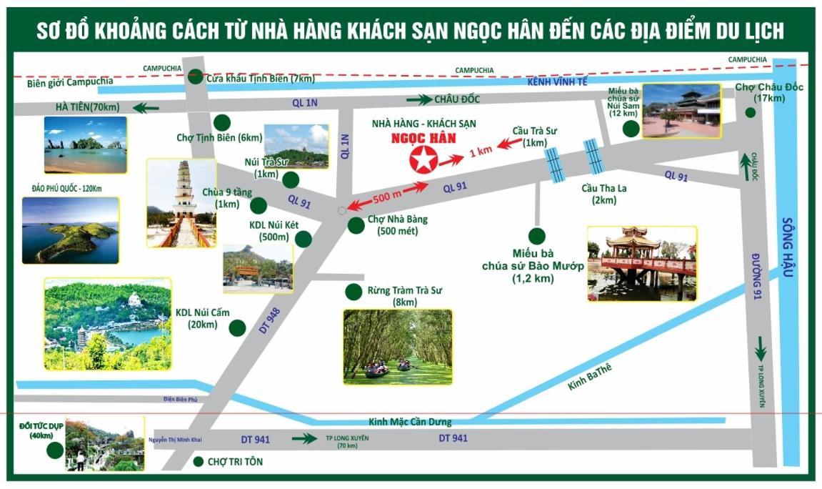 Khách Sạn Ngọc Hân Ap Vinh Phu Exterior foto